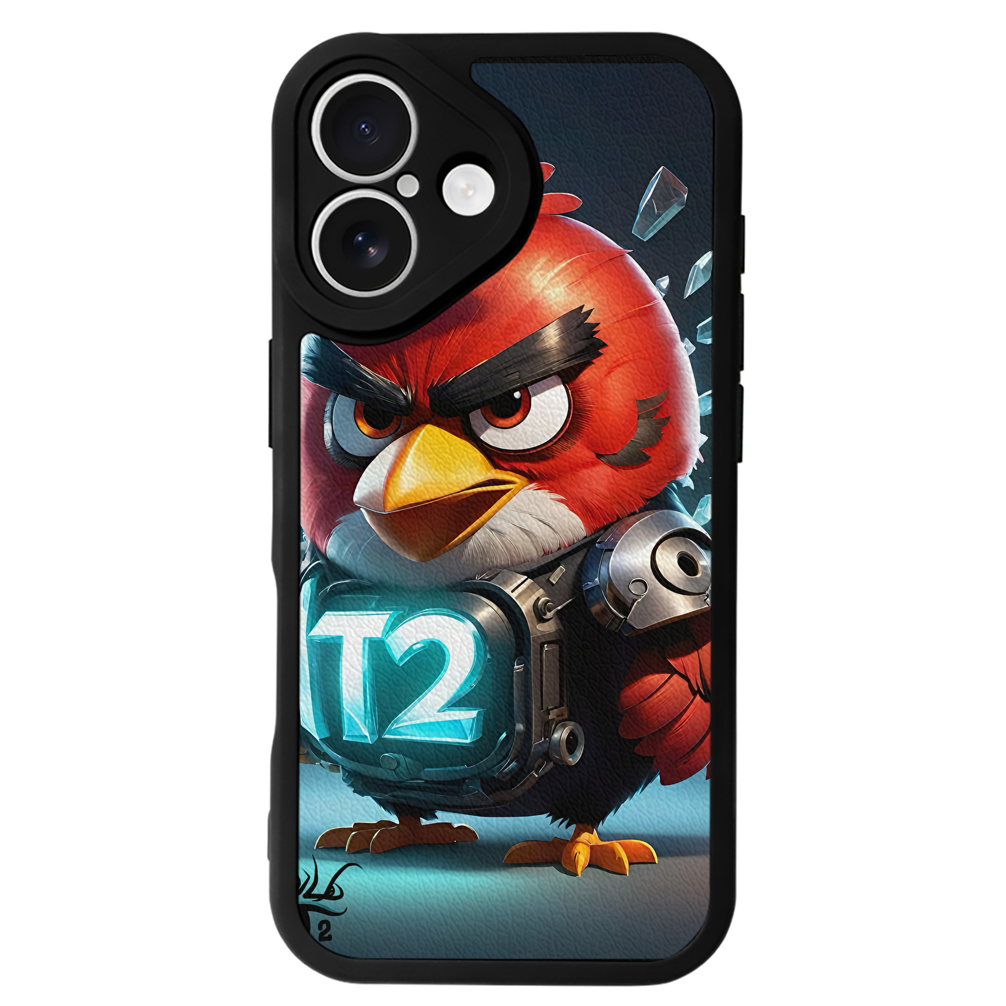 （画像用） Angry Birds アングリーバード 【iPhone 16シリーズ対応】シリコンスマホケース（レザー調） 材質：シリコン